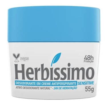 Imagem de Desodorante Antitranspirante Creme Sensitive Herbissimo 55g