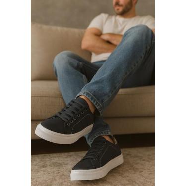Imagem de Tênis Sapatenis Street Masculino Monster Conforto - B2C Shoes, Cinza, 