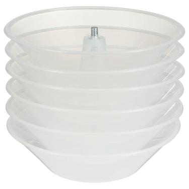Imagem de Exaustores de reposição de fogão, coletor de graxa transparente, 6 unidades Luxshiny