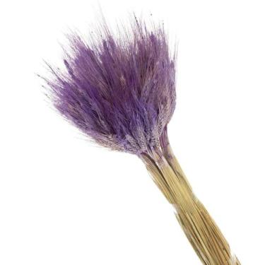 Imagem de Buque de Flores Secas Trigo Rosa bebe - Pense Flores, Roxo