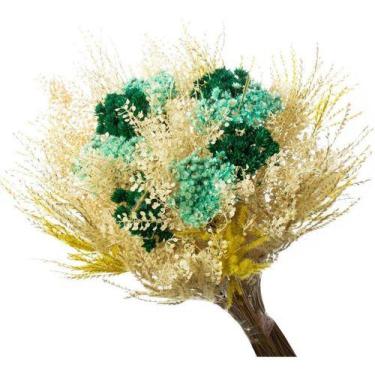 Imagem de Buque Flor Seca Desidratada Sementinha presente - Pense Flores, Verde,