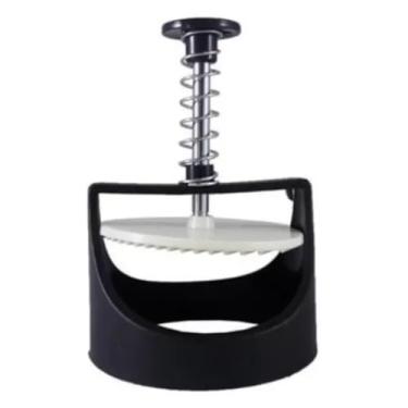 Imagem de Prensa para Fazer Hambúrguer de Aço Inoxidável para Fazer Hambúrguer Rápido e Fácil, Material Durável de Qualidade Alimentar, Mola Saltitante Automática