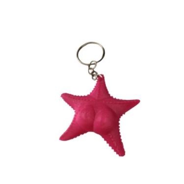 Imagem de Chaveiro Estrela-do-Mar Divertida  Modelo Bunduda Criativo - A1