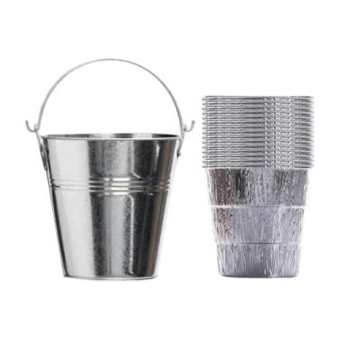 Imagem de ShengQuanHao Balde para Grelhar para Gordura, Acessórios para Cozinhar Ao Ar Livre com Balde de Papel Alumínio, Recipiente para Gordura para Grelhar Resistente E F