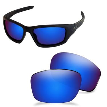 Imagem de AOZAN Lentes de reposição polarizadas ANSI Z87.1 para óculos de sol Oakley Valve 2014 OO9236 - azul Capri