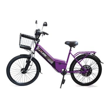 Imagem de Bicicleta Elétrica - Aro 24 - Duos New Confort 800w - Violeta - Duos Bikes