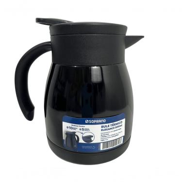 Imagem de Bule Inox Elegance Garrafa Térmica Para Chá Café água 500ml Preto