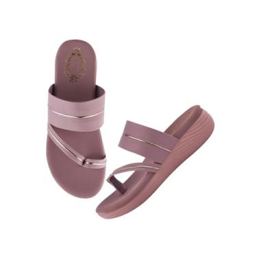 Imagem de Shoetopia Sandália feminina de salto R-4, Roxa, 8 UK