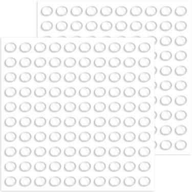 Imagem de STSTR 200 peças de para-choques de porta de armário, almofadas cilíndricas autoadesivas para gavetas, pontos de redução de ruído de móveis de borracha para molduras de fotos, teclado - transparente, 1