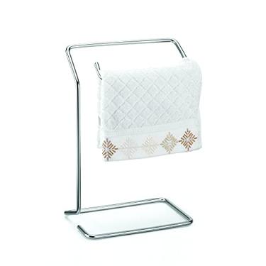 Imagem de Porta Toalha de Lavabo Unic, 17,7x10.6x26.5cm, Cromo Fosco, Arthi