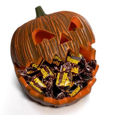 Imagem de Tigela grande de doces de Dia das Bruxas Abóbora Prato de Doces Jack O Lanterna Abóbora Resina Tigela Decorativa Tigela Chave para Mesa de Entrada Decoração de Abóbora