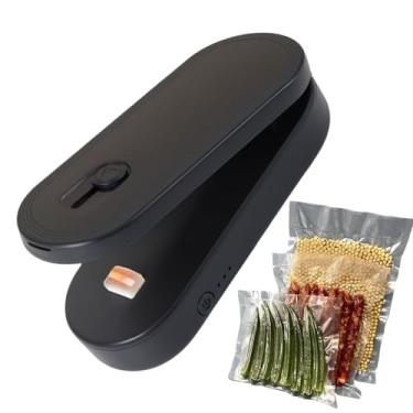 Imagem de Rrlihjgu Seladora De Sacos Mini | Ferramenta de Armazenamento de Frutas Recarregável via USB,Cortadora Pequena Para Casa Alimentos Viagens Sobras Piquenique Fruta Carro Camping Lanches