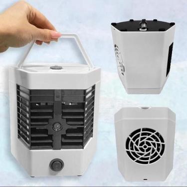 Imagem de Ventilador Mini Ar Condicionado Usb Para Refrescar Com Led - Relet, Bi