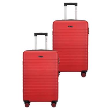 Imagem de KIT 2 Peças Mala Viagem P 10kg Bordo Rodinhas 360º Abs Resistente Orig