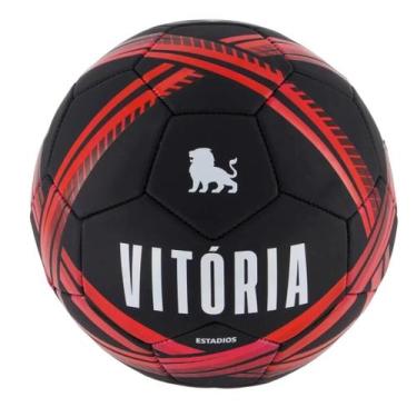 Imagem de Bola de Futebol Vitória Estadios  - N5 Licenciada - Sportcom, Preto, V