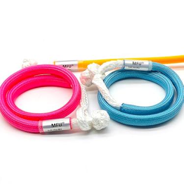 Imagem de MFU Manilha macia 1/4''*15'' rosa, azul, laranja com capa protetora de nylon para montanhismo, slackline, acampamento, rede (3)