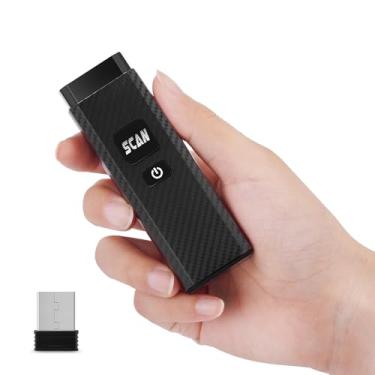 Imagem de Scanner de código de barras Bluetooth, ONEWSCAN Wireless 1D 2D Mini leitor de código de barras 3 em 1 USB com fio e 4.2 Bluetooth e 2.4G sem fio portátil PDF417 Data Matrix Scanner de código de barras