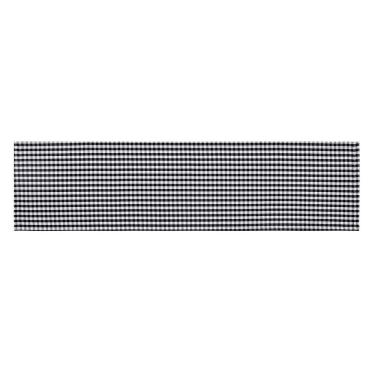 Imagem de Caminho De Mesa Copa E Cia Xadrez Xadrez Preto E Branco