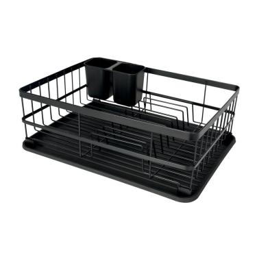 Imagem de Escorredor de Louça 9 Pratos Preto Fosco