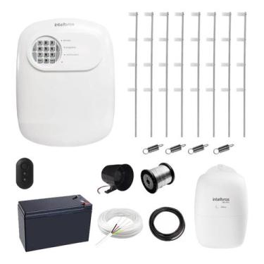 Imagem de Kit Cerca Elétrica Residencial Intelbras 50M com Central de Alarme e M