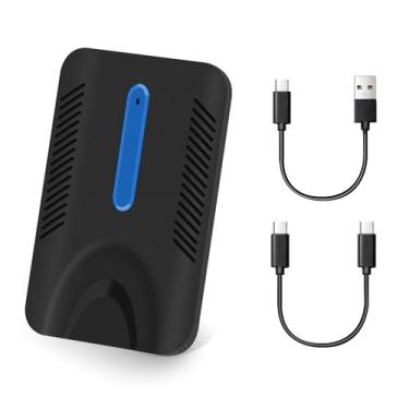 Imagem de EagleNav Adaptador 4 em 1 para carro sem fio para CarPlay com fio de fábrica/Android Auto AirPlay/Mirror Link 2024 Atualização sem fio, adaptador Plug & Play com cabos USB-A/C para C