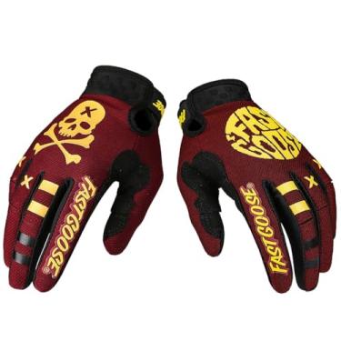 Imagem de QUENLOOP Dirt Bike Luvas de motocicleta para homens e mulheres, luvas de motocicleta com tela sensível ao toque com dedo para BMX, ATV, MTB, corrida, ciclismo, escalada, motocross