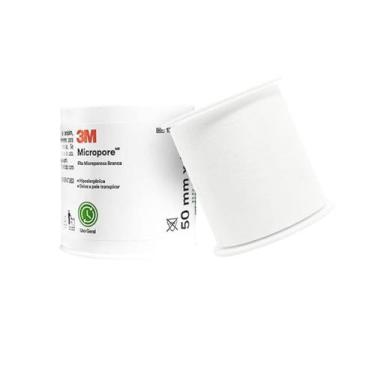 Imagem de FITA MICROPOROSA MICROPORE BRANCO 5cmx10m 3M HIPOALERGÊNICA