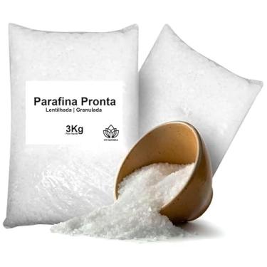 Imagem de Parafina Granulada Lentilhada Pronta Fabricação Velas 3Kg