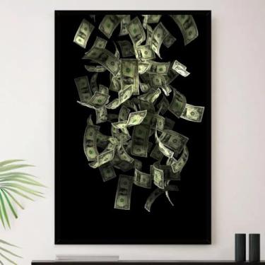 Imagem de Genérico, Quadro Dinheiro Escritorio Sala Vendas Decorativo A4 23x33cm