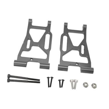 Imagem de KiBcsLic 2 peças de reposição para braço oscilante inferior dianteiro de carro RC, peça de reposição para montagem de brinquedos, acessórios para hobby, peça, Cinza