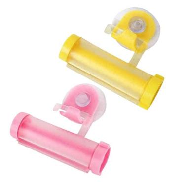 Imagem de 2pcs Rolling Toothpaste Dispenser Tube Squeezer Sucker Hold - HUOGUO