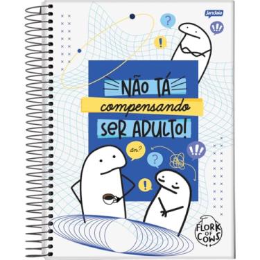 Imagem de Jandaia - Caderno Espiral Universitário CD 10 Matérias 160 Fls Flork Adulto FSC