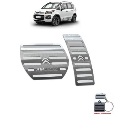 Imagem de Pedaleira Automático Citroen Aircross 2011 Até 2016 Aço Inox