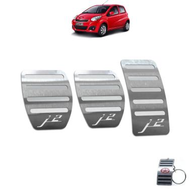 Imagem de Pedaleira Manual Aço Inox Jac J2 2012 A 2016 Prata