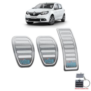 Imagem de Pedaleira Manual Renault Sandero Vibe 2018 2019 Prata