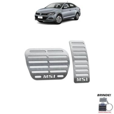 Imagem de Pedaleiras Automático Virtus Msi 2018 2019 2020 PRATA