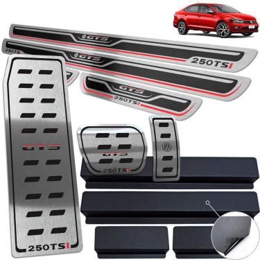 Imagem de Pedaleira Soleira Descanso Preto ARelevo Virtus Gts 250 Tsi