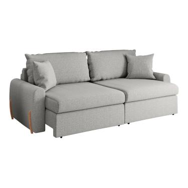 Imagem de Sofá Cama Retrátil 3 Lugares 2,16m com Almofadas Linho Baltik