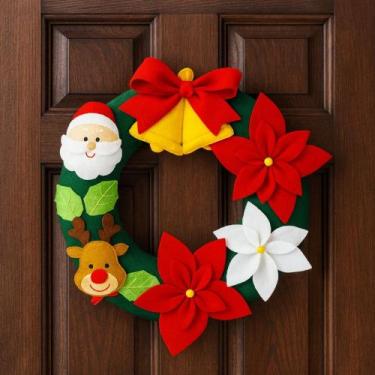 Imagem de Guirlanda Enfeite de Porta e Parede Enfeite de Natal Decoração Natalin