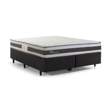 Imagem de Cama Box Queen Size Herval Ness, Molas Ensacadas, 65x158x198 cm