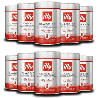 Imagem de Café Illy Clássico Torrado E Moído Kit 10 Latas 250G