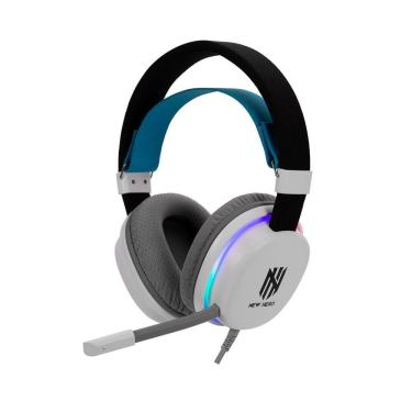 Imagem de Headset Gamer New Hero Mage, RGB, Drivers de 40mm, Múltiplas Plataformas, Branco