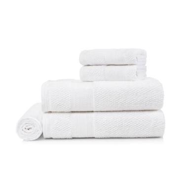 Imagem de Jogo De Toalha Banhão Empire Gigante Karsten Branco 5 Peças, Branco