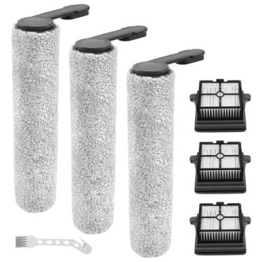 Imagem de KTZCTPCA Kit de substituição de escova de rolo e filtro a vácuo, substituição de filtro de escova de rolo de microfibra, filtro de rolo de limpeza de piso de filtragem eficiente, peça de substituição