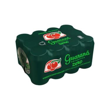 Imagem de Refrigerante Guaraná Antarctica Zero, Lata 350ml Pack (12 unidades)