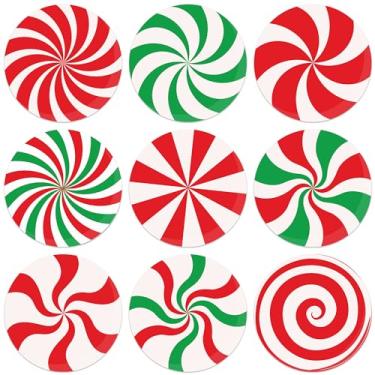 Imagem de Wonmon 360 peças de adesivos de Natal para envelopes, adesivos de doces de Natal vermelhos e verdes, adesivos de candyland para crianças, cartões comemorativos, selos de envelopes, presentes