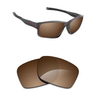 Imagem de Alphax Lentes de reposição polarizadas para óculos de sol Oakley Chainlink OO9247 - Opções, Marrom escuro