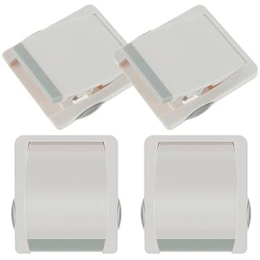 Imagem de [-] 4 peças, trava de segurança para porta deslizante, adesiva, fechaduras de janela deslizantes, à prova de crianças, para portas de vidro deslizantes, fechaduras de janela profissionais, fáceis de