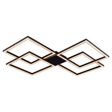 Imagem de Plafon Sobrepor Perfil Led 96W Design Moderno Quarto Sala