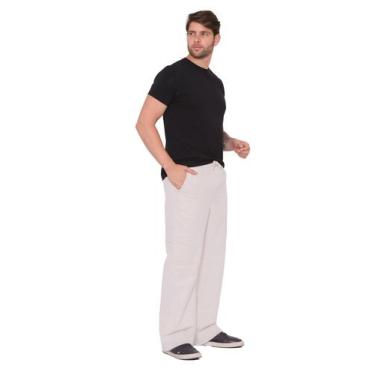 Imagem de Calça Masculina Cargo de Sarja Clara - Pthirillo, GG